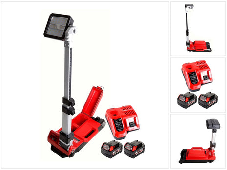 Milwaukee M18 ONERSAL-502C ONE-KEY LED Akku Baustrahler 18 V Li-Ion + 2 x 5,0 Ah Akku + Ladegerät - Toolbrothers