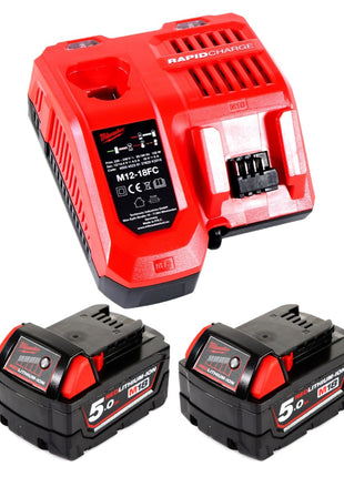 Milwaukee M18 ONERSAL-502C ONE-KEY LED Akku Baustrahler 18 V Li-Ion + 2 x 5,0 Ah Akku + Ladegerät - Toolbrothers