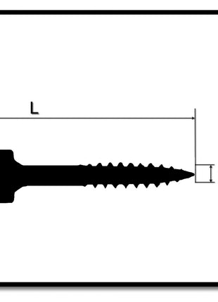 KREG Pocket-Hole Zylinderkopfschraube 25 mm 100 Stk. ( SPS-F1-100 ) Vierkant Antrieb Teilgewinde Feingewinde selbstschneidend verzinkt - Toolbrothers