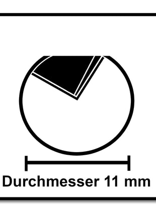 Festool Schriftenfräser HW S8 D11/60° 11 mm Durchmesser 8 mm Schaft ( 491003 ) - Toolbrothers