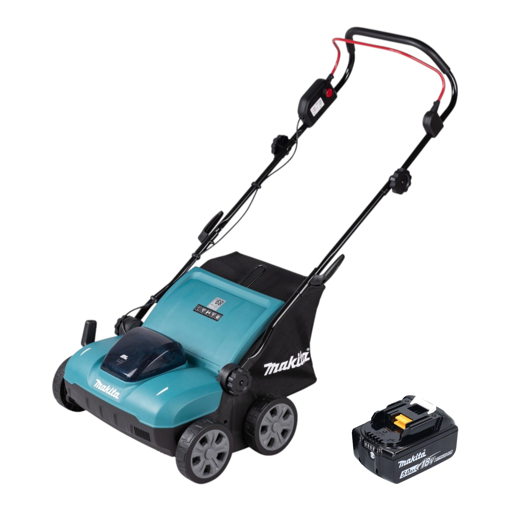 Makita DUV 320 T Akku Vertikutierer 18 V 32 cm 30 l Brushless 1x Akku 5 0 Ah ohne Ladegeraet 0 - toolbrothers