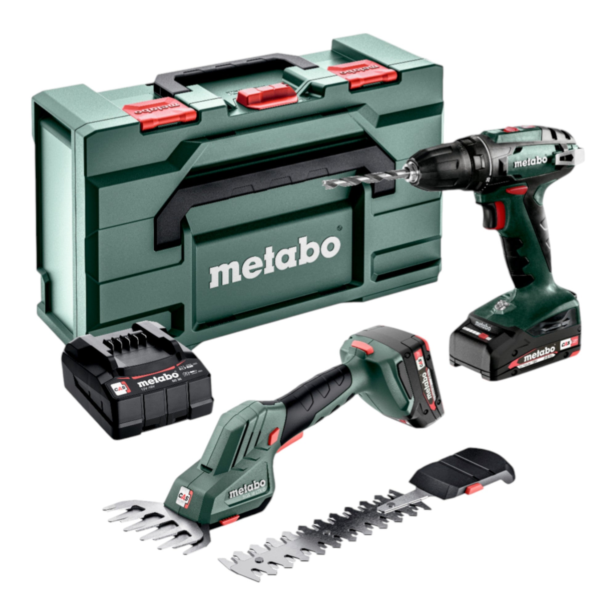 Metabo Combo Set 2 2 5 18 V BS 18 SGS 18 LTX Q 2x Akku 2 0 Ah Ladegeraet metaBOX 685186000  0 - toolbrothers