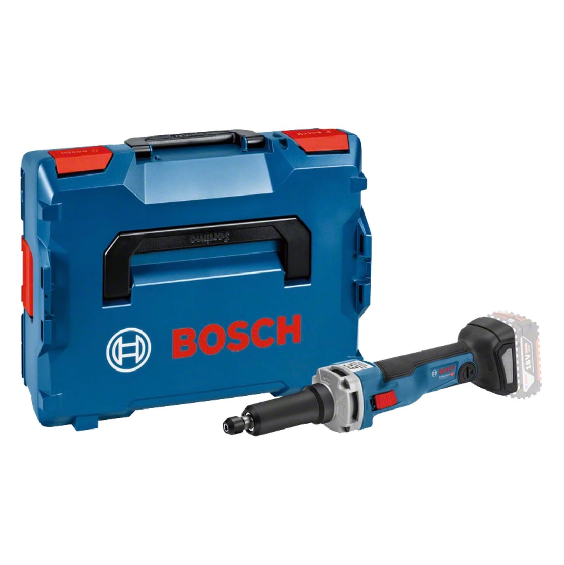 Bosch GGS 18V-23 LC Amoladora recta profesional a batería 18 V sin escobillas + L-Boxx ( 0601229100 ) - sin acumulador, sin cargador