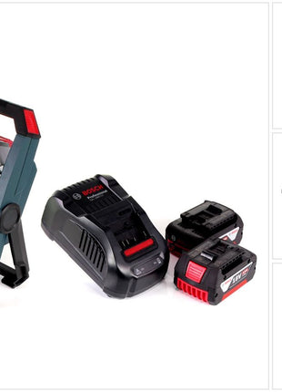 Bosch GLI 18V-2200 C Akku Lampe 18V 2200lm Bluetooth ( 0601446501 ) + 2x 4,0 Ah Akku + Ladegerät - Toolbrothers