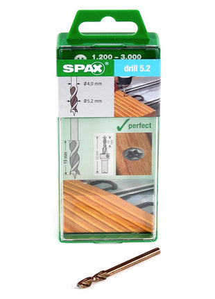 SPAX Bohrer Drill 5.2 mm für Terrassen Holz auf Aluminium 19 mm Gewindelänge ( 5009409875005 ) - Toolbrothers