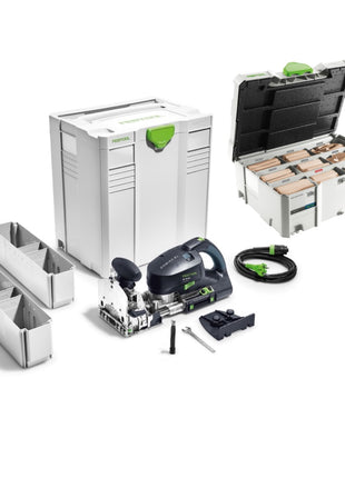 Festool DF 700 EQ-Plus Domino XL Dübelfräse 720W ( 574320 ) 70mm im Systainer + 306 tlg. Dübel-Set - Toolbrothers