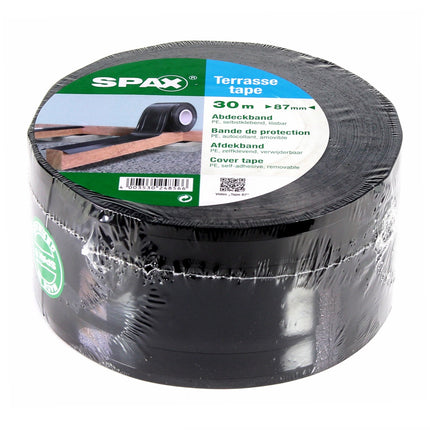 SPAX Tape 30m x 87mm 6x Klebeband UV-resistent ( 6x 5000009186419 ) selbstklebend lösbar - Toolbrothers