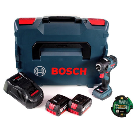 Bosch GDR 18V-200 C Akku Drehschlagschrauber 1/4" 18V 200Nm + 2x Akkus 3,0Ah + Ladegerät + Connect Modul + L-Boxx - Toolbrothers