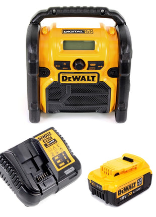 DeWalt DCR 020 M1 Akku Baustellenradio DAB+ + 1x Akku 4,0Ah + Ladegerät - Toolbrothers