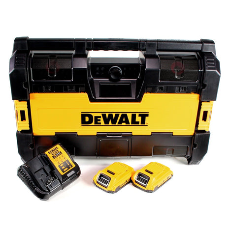 DeWalt DWST1-75663 D2 Akku Baustellenradio DAB+ + 2x Akku 2,0Ah + Ladegerät - Toolbrothers