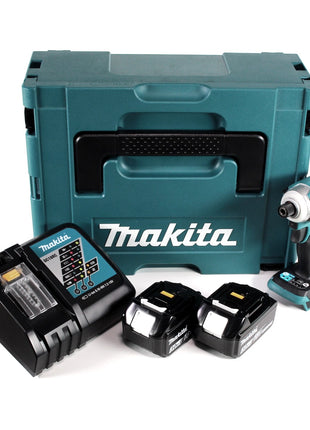 Makita DTD 171 RFJ Akku Schlagschrauber 18 V 180 Nm 1/4" Brushless + 2x Akku 3,0 Ah + Ladegerät + Makpac - Toolbrothers