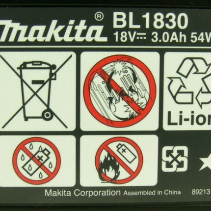 Makita BHP 456 18 V Li-Ion Akku Bohrschrauber Grün Solo + 1x Makita AKKU BL1830 B 3 Ah - Toolbrothers