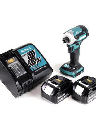 Makita DTD 171 RF Akku Schlagschrauber 18 V 180 Nm 1/4" Brushless + 2x Akku 3,0 Ah + Ladegerät - Toolbrothers