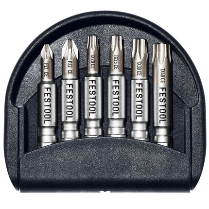 Juego de puntas Festool CENTRO Surtido de 1 punta (205087) para taladro atornillador de batería y taladro percutor de batería Festool con soporte FastFix y portaherramientas WH-CE CENTROTEC