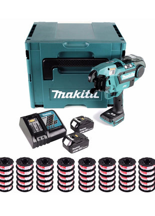 Makita DTR 180 RTJ Akku Bewehrungsverbinder 18 V Brushless mit 2x 5,0 Ah Akku und Lader im Makpac + 25x Bindedraht - Toolbrothers