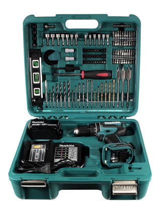 Makita DHP 482 SFTK Akku Schlagbohrschrauber 18 V 62Nm + 1x Akku 3,0Ah + Ladegerät + Koffer mit 101 tlg. Zubehörset - Toolbrothers