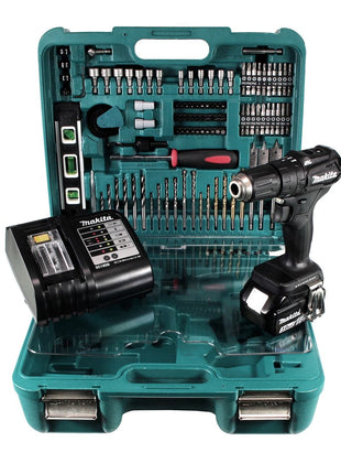 Makita DHP 483 SFTK B Akku Schlagbohrschrauber 18 V 40Nm Brushless +1x Akku 3,0Ah + Ladegerät + 101tlg. Werkzeugset im Koffer - Toolbrothers