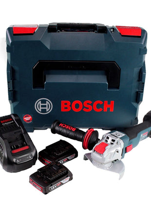 Bosch GWX 18V-10 C Akku Winkelschleifer 18V 125mm brushless X-LOCK + 2x Akku 2,0Ah + Ladegerät + L-BOXX - Toolbrothers