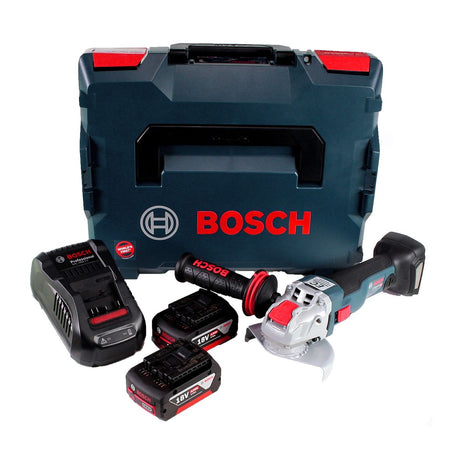 Bosch GWX 18V-10 C Akku Winkelschleifer 18V 125mm brushless X-LOCK + 2x Akku 4,0Ah + Ladegerät + L-BOXX - Toolbrothers