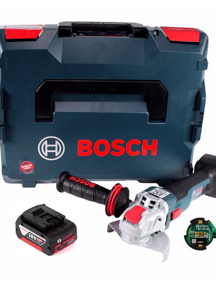 Bosch GWX 18V-10 C Akku Winkelschleifer 18V 125mm brushless X-LOCK + 1x Akku 6,0Ah + Connectivity Modul + L-BOXX - ohne Ladegerät - Toolbrothers