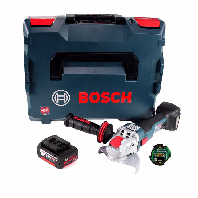 Bosch GWX 18V-10 C Akku Winkelschleifer 18V 125mm brushless X-LOCK + 1x Akku 6,0Ah + Connectivity Modul + L-BOXX - ohne Ladegerät - Toolbrothers