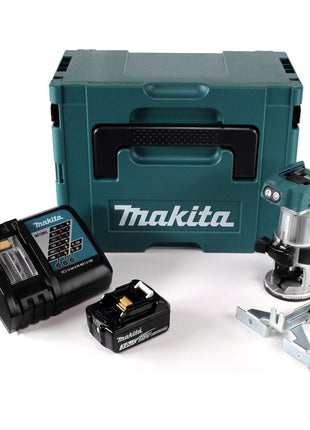 Makita DRT 50 RF1J Akku Multifunktionsfräse brushless 18V + 1x Akku 3,0 Ah + Schnellladegerät im Makpac 3 - Toolbrothers