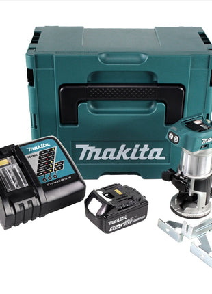 Makita DRT 50 RG1J Akku Multifunktionsfräse brushless 18V + 1x Akku 6,0 Ah + Schnellladegerät im Makpac 3 - Toolbrothers