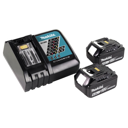 Makita DRT 50 RGJ Akku Multifunktionsfräse brushless 18V + 2x Akkus 6,0 Ah + Schnellladegerät im Makpac 3 - Toolbrothers