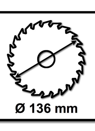 Bosch Kreissägeblatt Standard for Wood 136 x 1,5 x 16 mm 24 Zähne ( 2608837667 ) - Toolbrothers