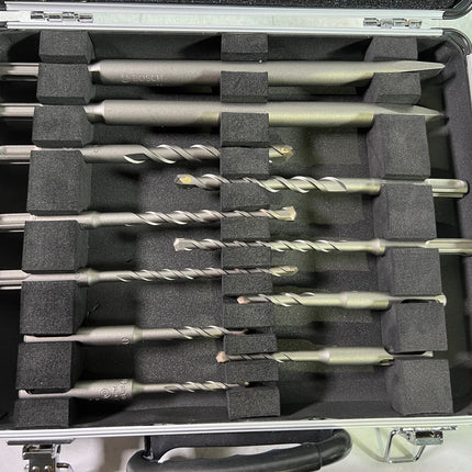 Bosch Meissel und Bohrer Set 11 tlg fuer SDS Plus in Alukoffer 2608578765 Leicht Gebraucht 1 - toolbrothers