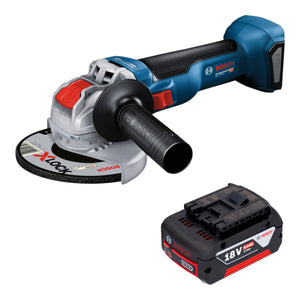 Amoladora angular a batería Bosch GWX 18V-10 de 18 V y 125 mm sin escobillas + 1 batería de 5,0 Ah - sin cargador