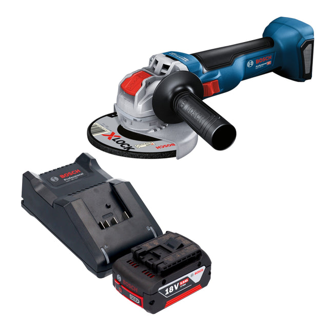 Bosch GWX 18V 10 Akku Winkelschleifer 18 V 125 mm Brushless 1x Akku 5 0 Ah Ladegeraet 0 - toolbrothers