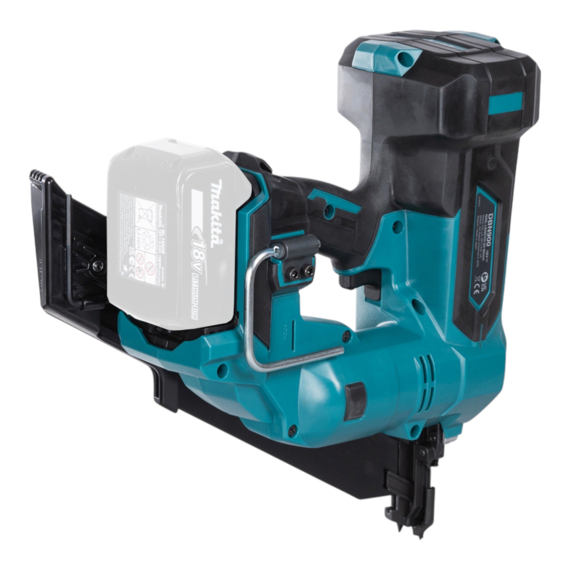 Makita DBN 900 T1K Akku Streifennagler 18 V 50 90 mm Brushless 1x Akku 5 0 Ah Koffer ohne Ladegeraet 4 - toolbrothers