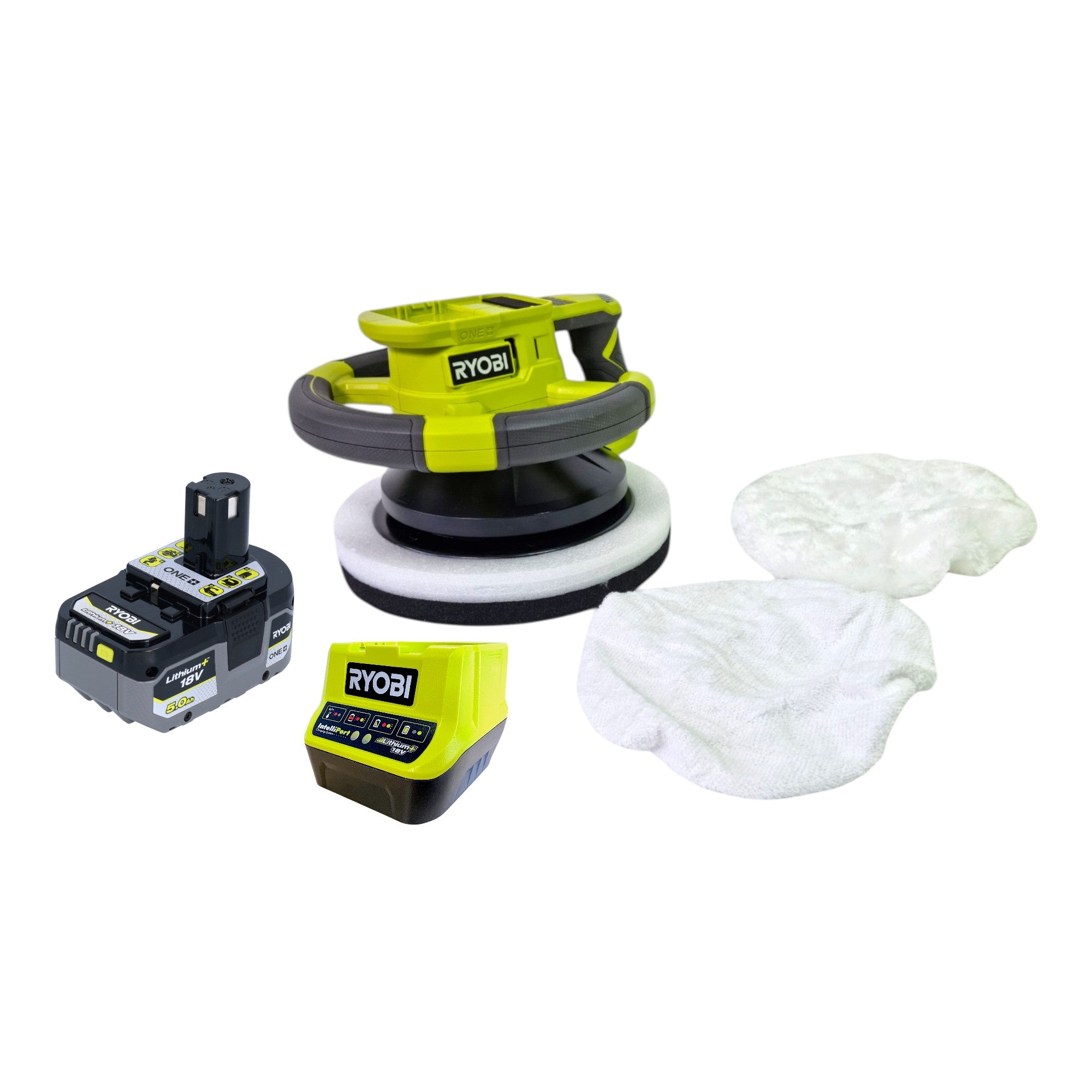 RYOBI RBP18250 0 Akku Polierer 18 V 250 mm 1x Akku 5 0 Ah Ladegeraet 0 - toolbrothers
