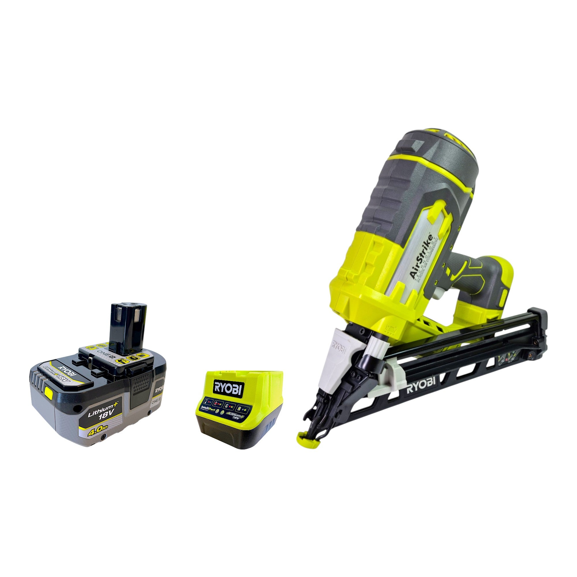 RYOBI R15GN18 0 Akku Nagler 18 V 24 64 mm 1x Akku 4 0 Ah Ladegeraet 0 - toolbrothers