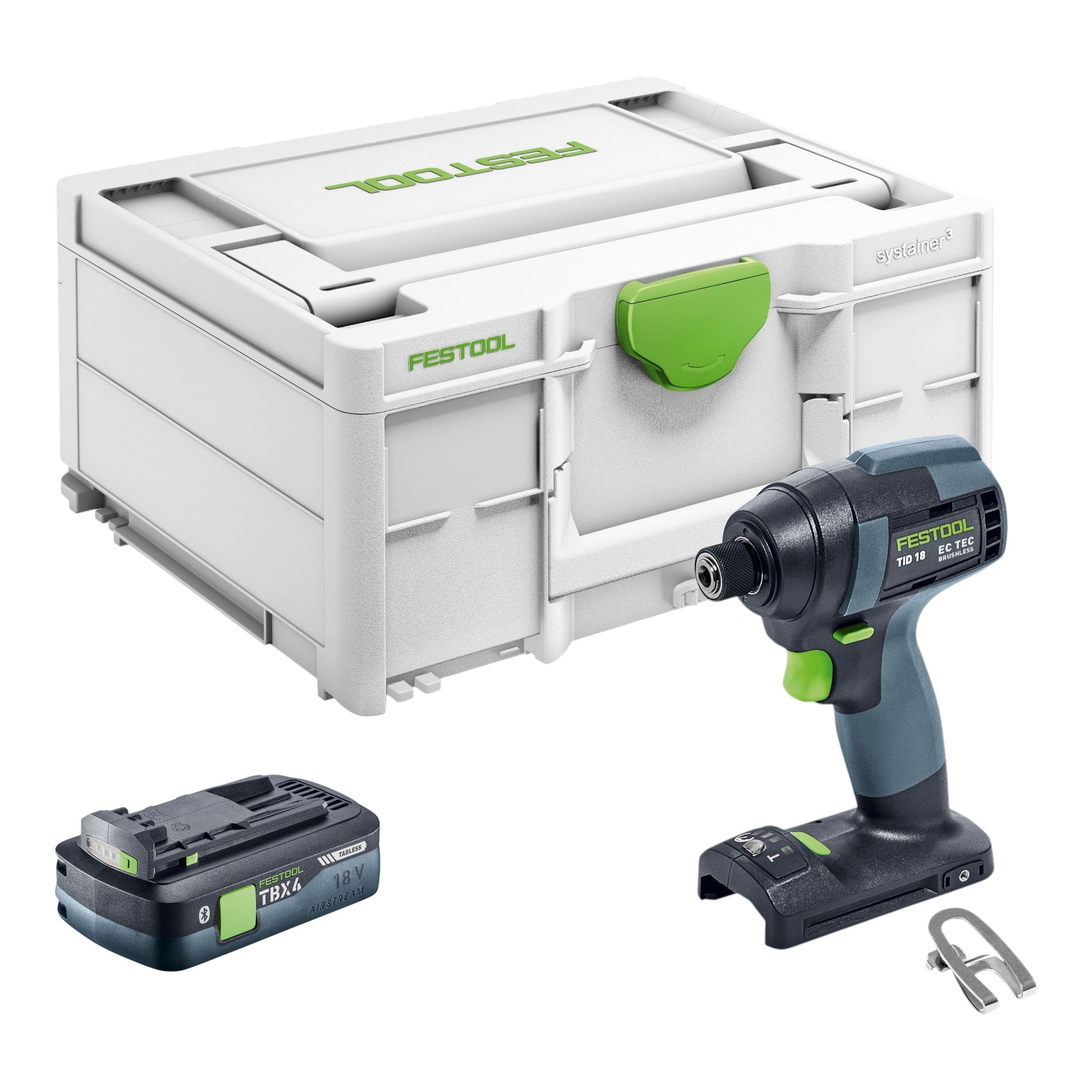Festool TID 18 Basic Akku Schlagschrauber 18 V 180 Nm 1 4 Brushless 1x Akku 4 0 Ah ohne Ladegeraet 0 - toolbrothers
