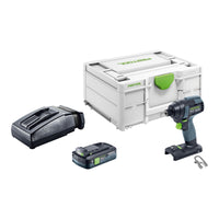Festool TID 18 Basic Akku Schlagschrauber 18 V 180 Nm 1 4 Brushless 1x Akku 4 0 Ah Ladegeraet Systainer 0 - toolbrothers