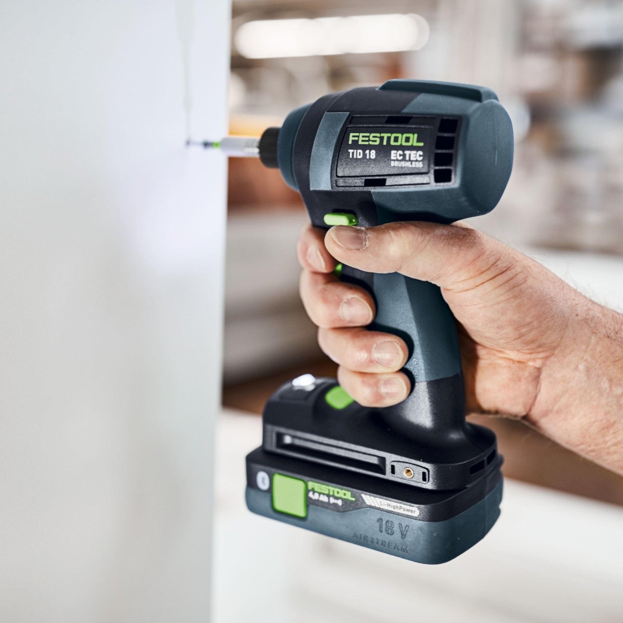 Festool TID 18 Basic Akku Schlagschrauber 18 V 180 Nm 1 4 Brushless 1x Akku 4 0 Ah Ladegeraet Systainer 4 - toolbrothers