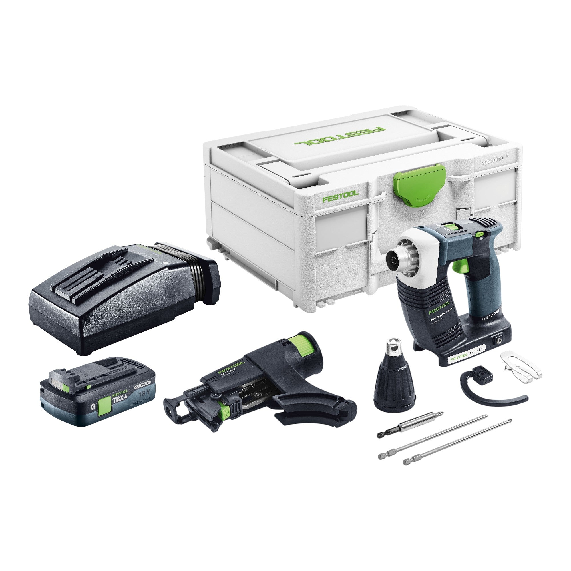 Festool DWC 18 2500 Basic Akku Bauschrauber 18 V 18 Nm Brushless 1x Akku 4 0 Ah Ladegeraet Systainer 0 - toolbrothers