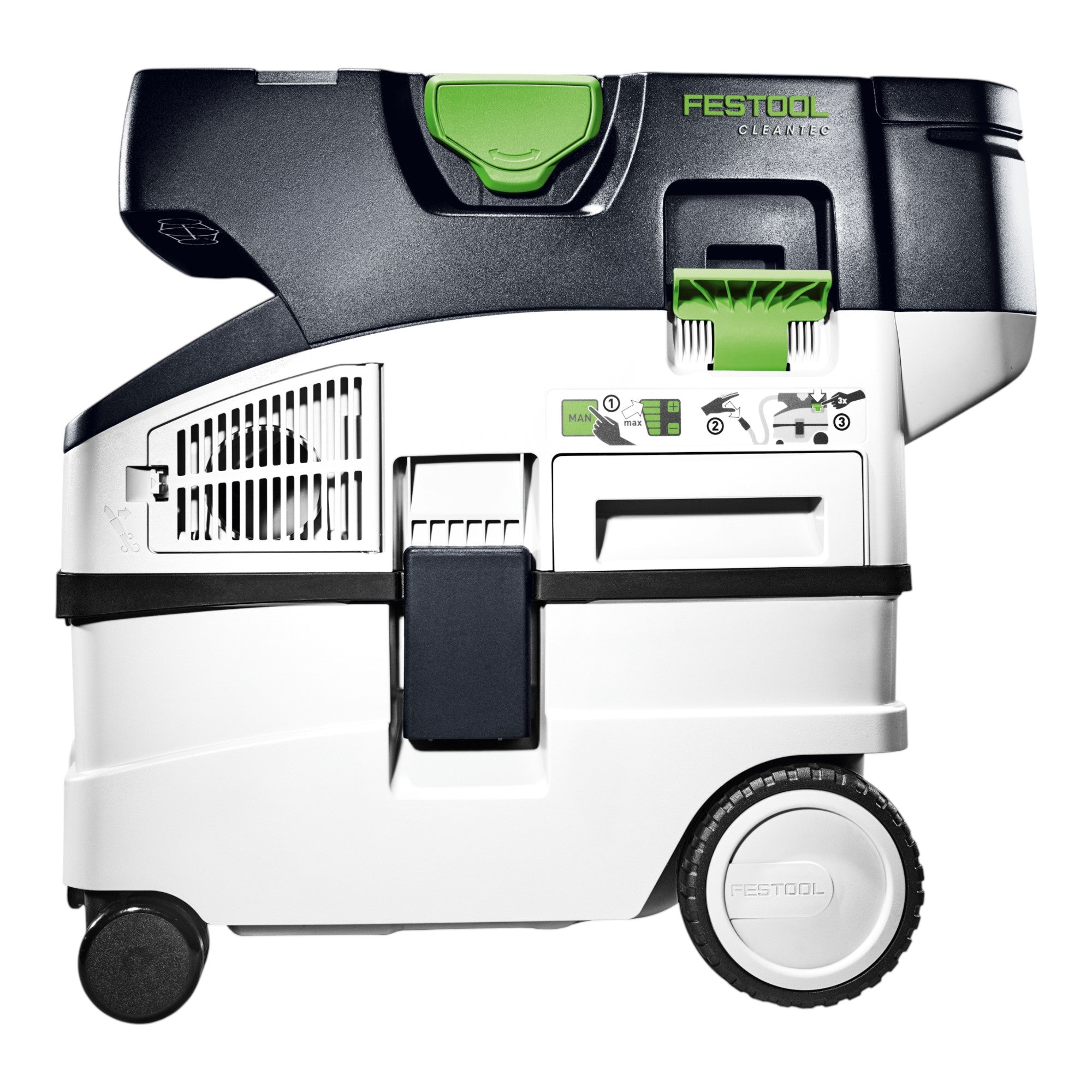 Festool CTLC MIDI I Basic Akku Absaugmobil 36 V 2x 18 V Staubklasse L 2x Akku 4 0 Ah Doppelladegeraet Systainer 4 - toolbrothers