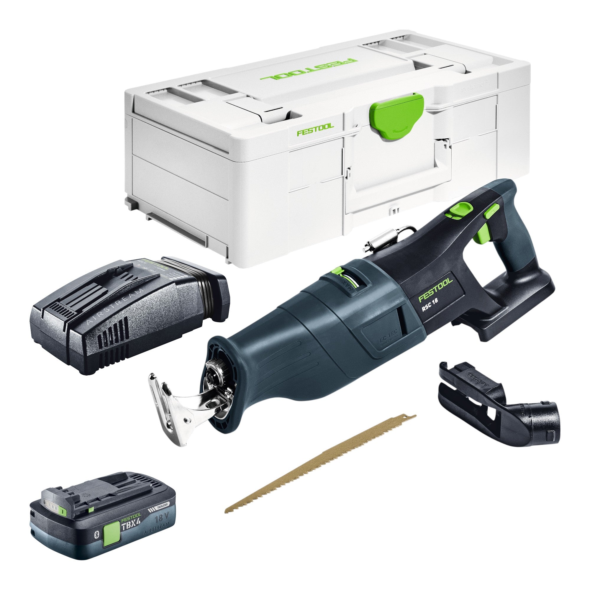 Festool RSC 18 EB Basic Akku Saebelsaege 18 V Brushless 1x Akku 4 0 Ah Schnellladegeraet Systainer 0 - toolbrothers