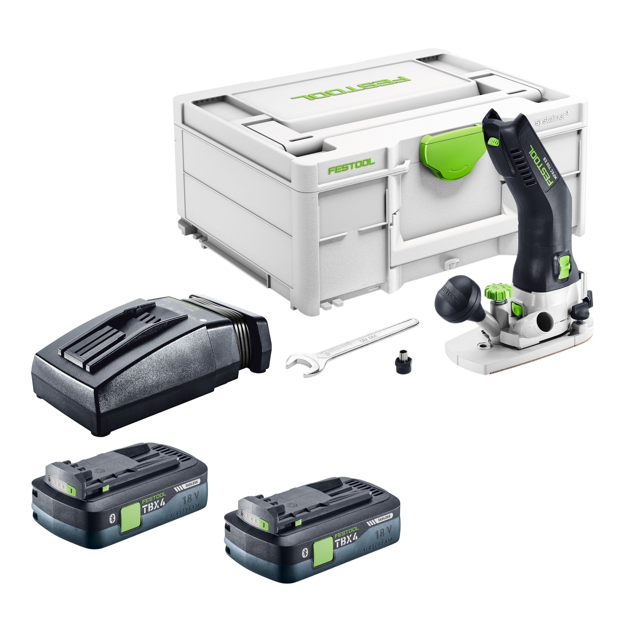 Festool MFKC 700 EB Basic Akku Modul Kantenfraese 18 V 8 mm Brushless 2x Akku 4 0 Ah Ladegeraet Systainer 0 - toolbrothers