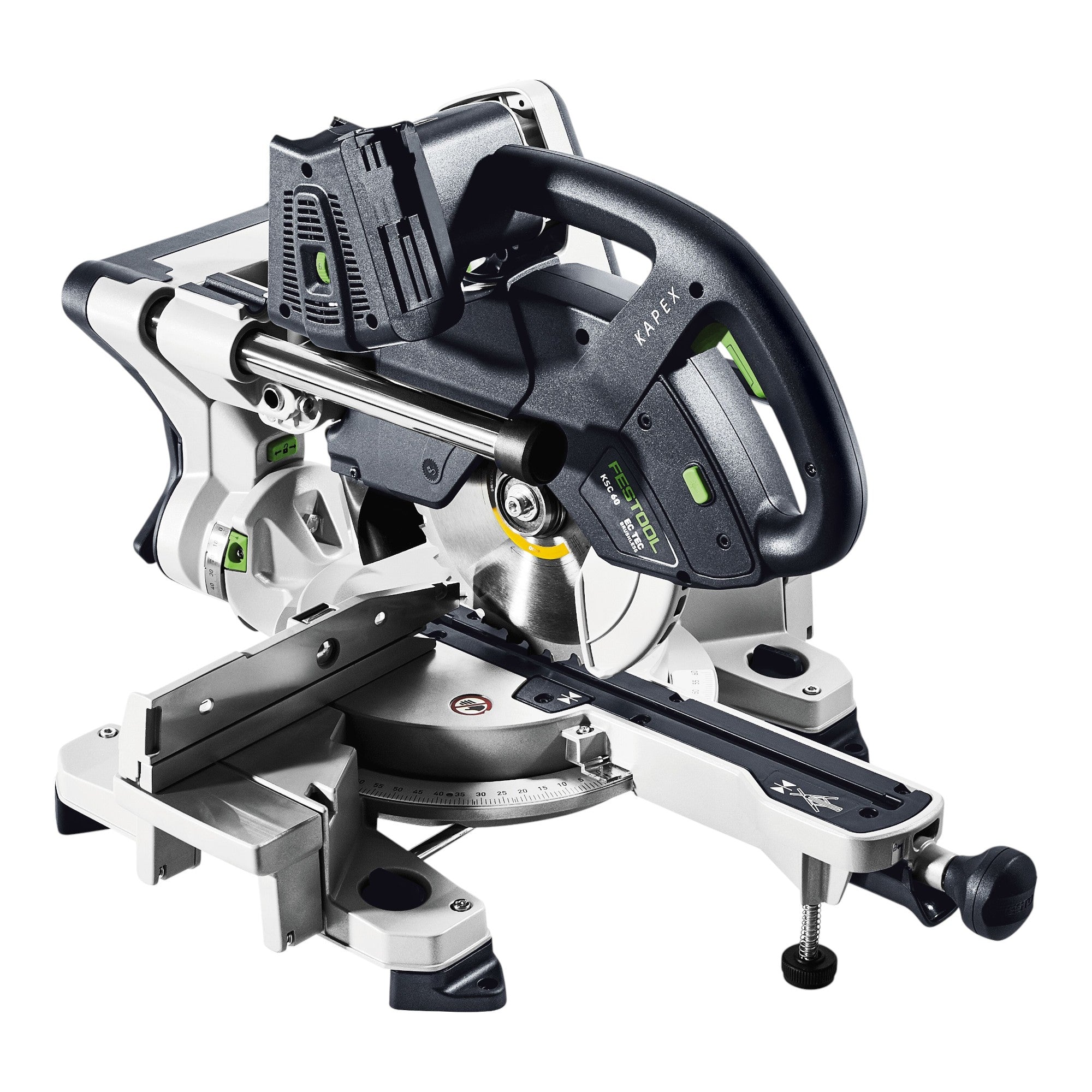 Festool KAPEX KSC 60 EB Basic Akku Kapp Zugsaege 18 V 36 V 216 mm Brushless 4x Akku 8 0 Ah Doppelladegeraet Systainer 4 - toolbrothers