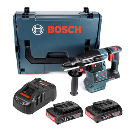 Bosch GBH 18V-26 Akku Bohrhammer 18V 2,6J brushless SDS plus + 2x Akku 2,0Ah + Ladegerät + L-Boxx - Toolbrothers