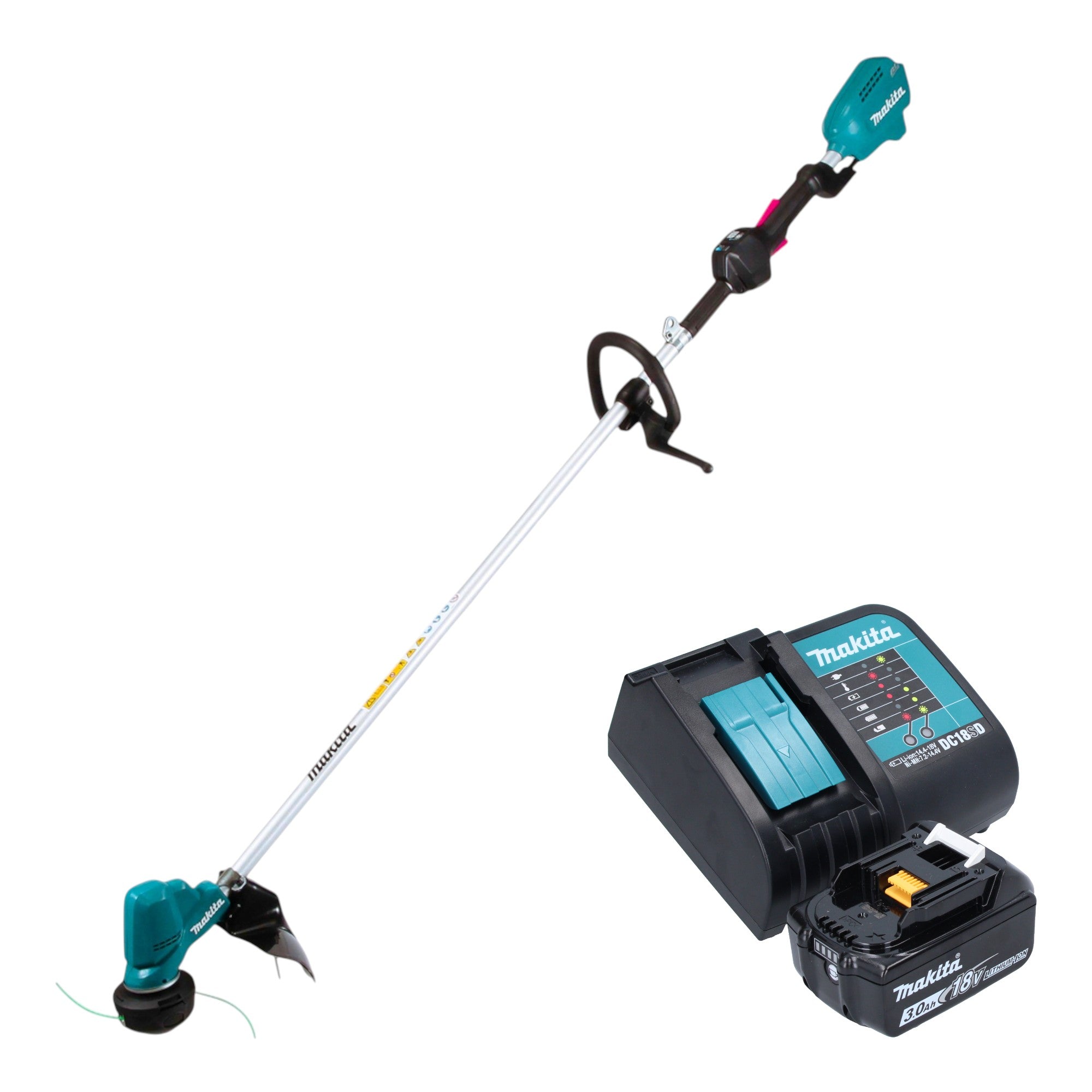 Makita DUR 190 LSFX9 Akku Rasentrimmer 18 V 300 mm Brushless 1x Akku 3 0 Ah Ladegeraet 0 - toolbrothers