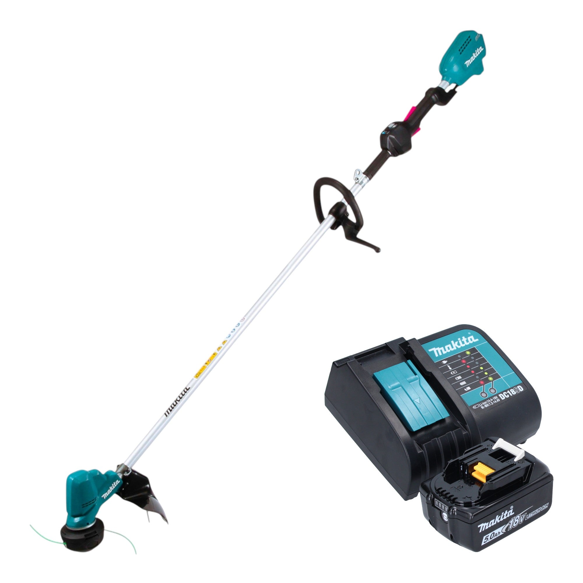 Makita DUR 190 LSTX9 Akku Rasentrimmer 18 V 300 mm Brushless 1x Akku 5 0 Ah Ladegeraet 0 - toolbrothers