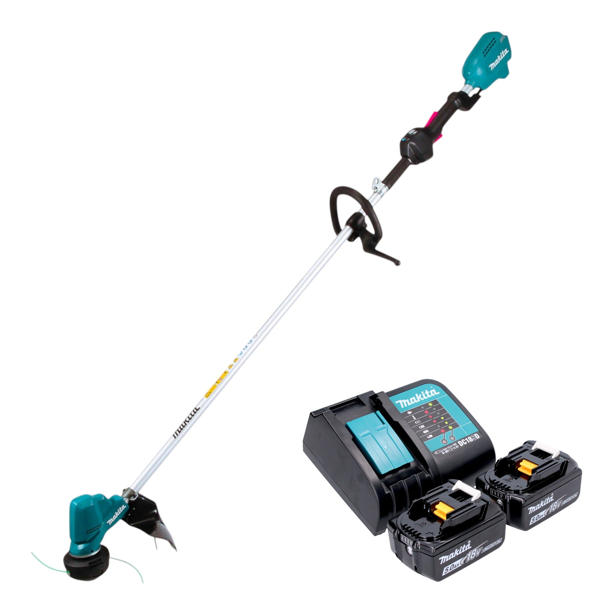 Makita DUR 190 LST2X9 Akku Rasentrimmer 18 V 300 mm Brushless 2x Akku 5 0 Ah Ladegeraet 0 - toolbrothers