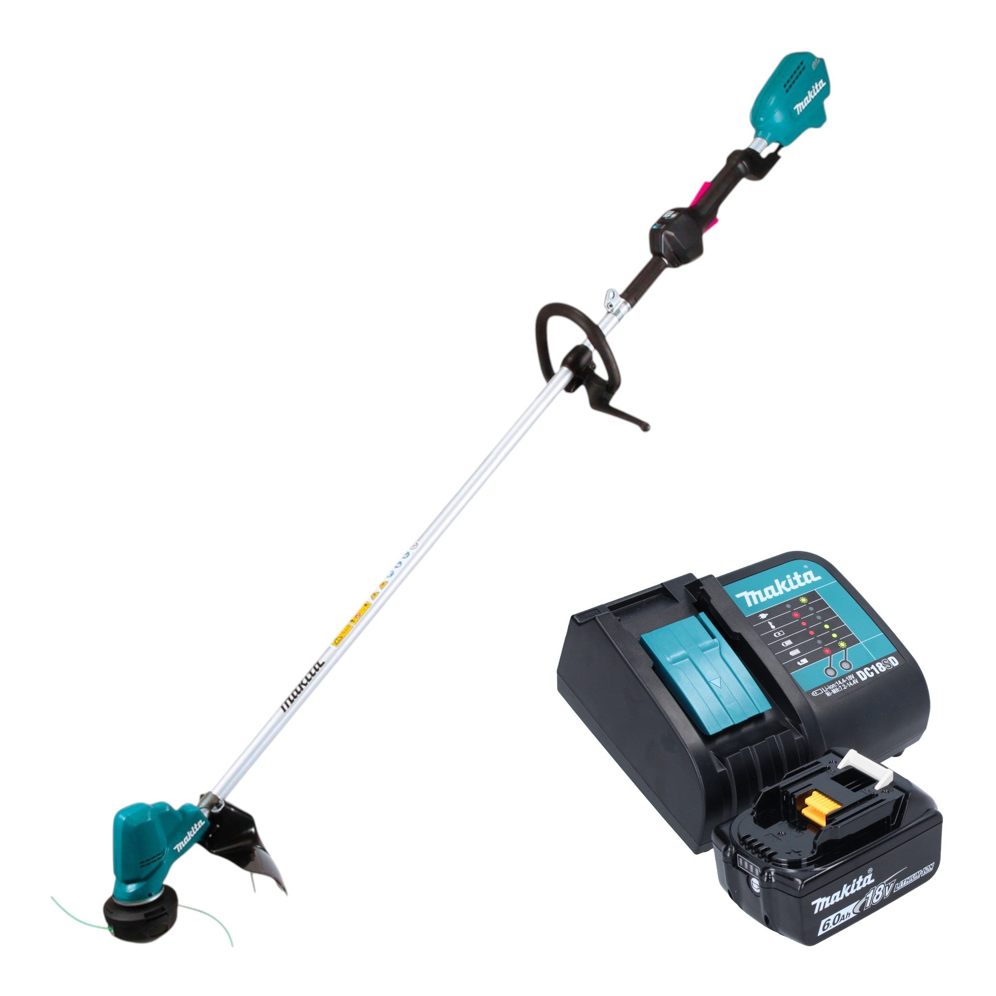Makita DUR 190 LSGX9 Akku Rasentrimmer 18 V 300 mm Brushless 1x Akku 6 0 Ah Ladegeraet 0 - toolbrothers