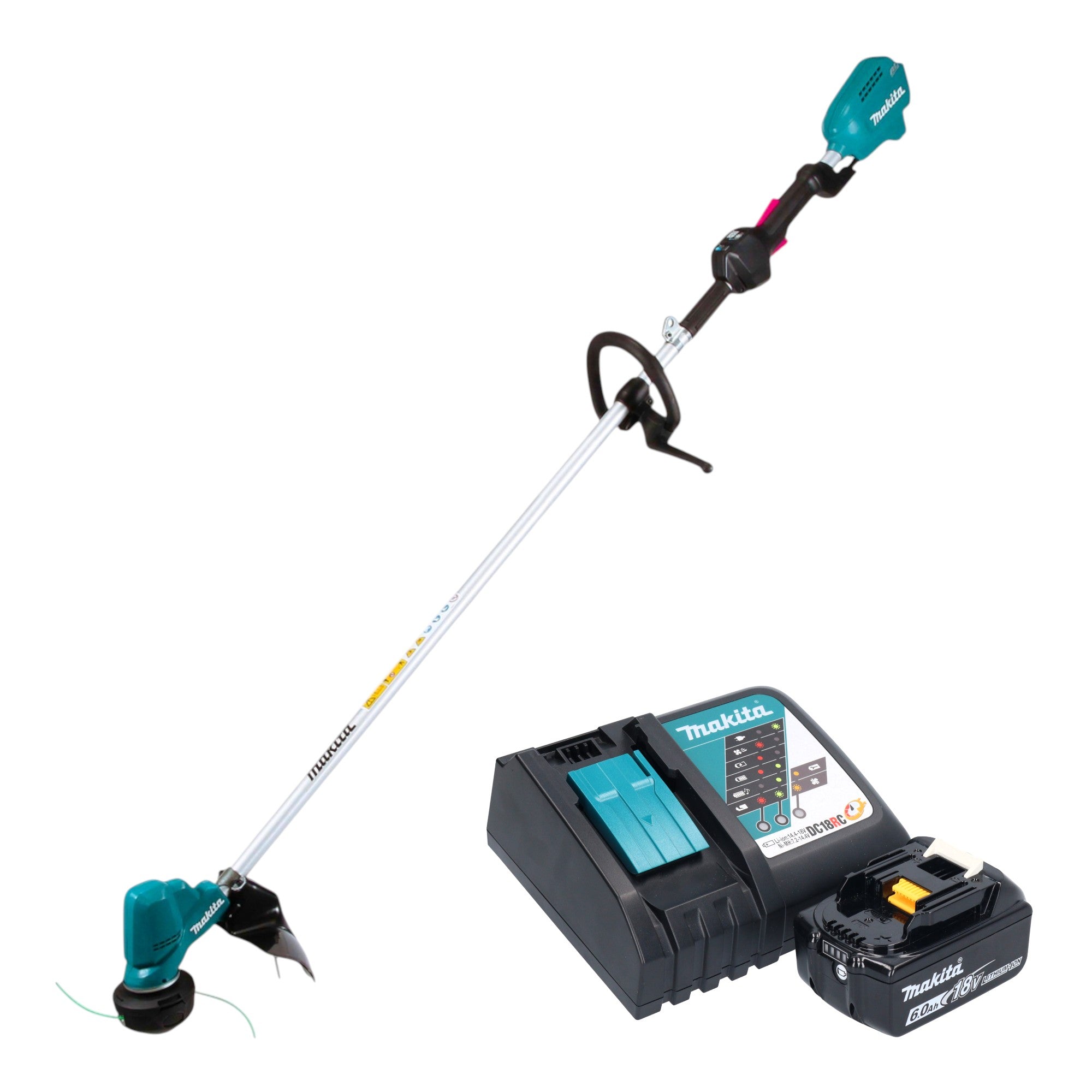 Makita DUR 190 LRGX9 Akku Rasentrimmer 18 V 300 mm Brushless 1x Akku 6 0 Ah Ladegeraet 0 - toolbrothers