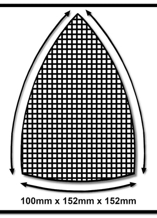 Mirka ABRANET Delta Schleifblätter Grip 100x152x152mm P80 50 Stk. ( 5421905080 ) - Toolbrothers